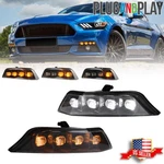 Smoke Switchback Dynamic Led Front Drl Turn Signal Lights For 15-17 Ford Mustang. Fixed Price $94.99.