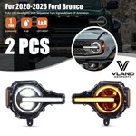 Pair Vland Full Led Headlights For 2020-2026 Ford Bronco With W/yellow Drl. Fixed Price $564.99.