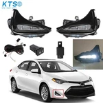 Pair Led Daytime Running Fog Lights Kit For Toyota Corolla L Le Xle 2017- 2019. Fixed Price $39.05.