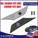 2pcs Side Marker Turn Signal Light W/bulbs For Honda Civic 2016-19 34300-tet-h01. Fixed Price $13.11.