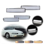 Clear Turn Signal Light Set For 1992-96 Honda Prelude Front Bumper Inner & Outer. Fixed Price $84.99.