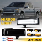 Smoked For 15-20 Ford F150 Amber+white Led Side Mirror Dynamic Turn Signal Light. Fixed Price $45.99.