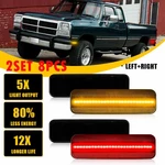 8pc For 1981-93 Dodge D150 D250 D350 Truck Front Rear Led Side Bumper Marker. Fixed Price $88.34.