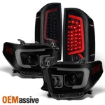 Fits 14-21 Tundra Black Smoked Projector Headlights & Led Taillight. Fixed Price $479.96.