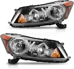 Headlights Headlamps Assembly Pair Lh Rh Driver Passenger For Honda Accord 08-12. Fixed Price $130.99.