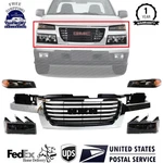New Front Grille Headlights Parking Lights Kit Set 5pc For 2004-2012 Gmc Canyon. Fixed Price $298.50.