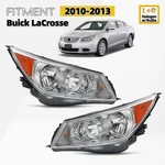 For 2010-2013 Buick Lacrosse Halogen Headlights With Bulb Driver &passenger Pair. Fixed Price $239.20.