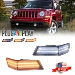 For 07-17 Jeep Patriot Clear Switchback Led Turn Signal Blinker Corner Lights 2x. Fixed Price $54.99.