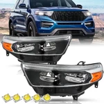 For 20-24 Ford Explorer Full Led Factory W/led Drl Chrome Headlights Pair. Fixed Price $380.99.
