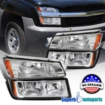 Fits 2002-2006 Chevy Avalanche 1500 2500 Headlights+signal Bumper Lights 02-06. Fixed Price $69.98.