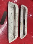 1967 1968 Ford Mustang Hood Turn Signal Inserts With Light Housings 67-68. Fixed Price $120.00.