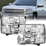 For 2007-2014 Chevy Silverado 1500 2500hd 3500hd Chrome Headlights Lh+rh Sets. Fixed Price $62.88.