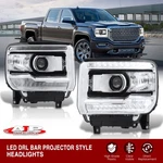 Black Oe Style Led Drl Head Lights Lamps For 2014-2018 Gmc Sierra 1500 2500 3500. Fixed Price $274.00.