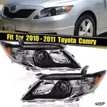 Headlights For 2010 2011 Toyota Camry Le Se Xle Black Headlamps Pair Left+right. Fixed Price $163.85.