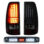 Tail Light + 3rd Brake Lamp For Chevy Taillight C, Black. Fixed Price $157.79.