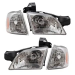 4 Pc Set Headlights & Signal Side Marker Lamps For Chevy Oldsmobile Pontiac Van. Fixed Price $109.20.