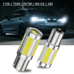 Pair Led 1156 P21w 7506 Reverse Backup Light Bulbs White 6000k. Fixed Price $11.59.