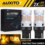 Auxito 7443 7444 Anti Hyper Flash Led Turn Signal Light Amber Yellow Error Free. Fixed Price $17.95.