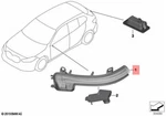 Genuine Bmw Auxiliary Turn Indicator Mirror Right 51169879128. Fixed Price $46.36.