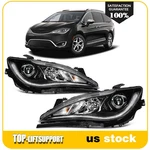 2pcs Pair Headlights Assembly For 2017-2020 Chrysler Pacifica Black W/projector. Fixed Price $289.99.