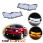 Clear Lens Front Corner Dynamic Amber Led Signal Drl Lamp For 07-17 Jeep Patriot. Fixed Price $54.99.