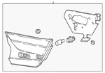 Genuine Honda Back Up Light Assembly 34155-tva-a01. Fixed Price $185.29.