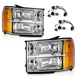 Weelmoto For 2007-2013 Gmc Sierra 1500 2500hd 3500hd Chrome Headlights Pair L+r. Fixed Price $74.88.