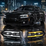 Headlights For Dodge Charger 2015-2023 Led Black Projector Startup Animation Set. Fixed Price $399.99.