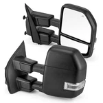 Towing Mirrors For 2017-2019 Ford F-250 Super Duty Power Heated Led Signal Lh Rh. Fixed Price $209.95.