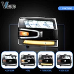 Vland Headlights Fit For 2007-2013 Chevy Silverado 1500 2500hd 3500hd Lh+rh Side. Fixed Price $499.99.