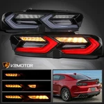 Fits 2019-2024 Chevy Camaro Smoke Led Tail Lights Sequential Turn Signal Lamps. Fixed Price $338.38.