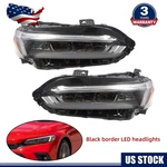 Pair Led Headlights Headlamps Lh Rh For 2022 2023 Honda Civic Sport Touring. Fixed Price $257.36.