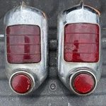 1951 1952 Chevrolet Guide R1-51 Brake Lamp Tail Light Bezels Set Pair Parts Usa. Fixed Price $60.00.