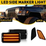 For 97-06 Wrangler Jeep Tj Smoke Bumper Turn Signal Fender Side Marker Lights Us. Fixed Price $25.64.