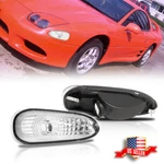 2x Clear Lens Chrome Front Corner Signal Lights For 1994-1998 Mitsubishi 3000gt. Fixed Price $42.99.