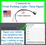 Fits Ram Dodge Jeep Front Parking Light Turn Signal Connector Plug Pigtail Wires. Fixed Price $19.99.