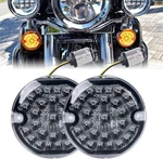 Realove 3-1/4 Inch Front Led Turn Signal 1157 Double Base Amber Lamp Black. Fixed Price $63.98.