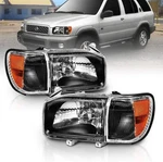 For 1999-2004 Nissan Pathfinder Black Headlights W/parking Corner Light 4pc Set. Fixed Price $285.60.