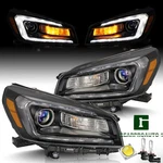 Pair For 2013-2016 Gmc Acadia Halogen Headlight W/ Led Drl Projector Left+right. Fixed Price $220.09.