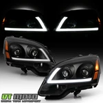 2007-2012 Gmc Acadia Black Led Tube Projector Headlights Headlamps Left+right. Fixed Price $238.99.