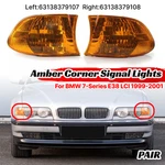 Turn Signal Corner Light Lens Cover Amber For 1999-2001 Bmw 7 Series E38 Sedan. Fixed Price $29.99.