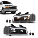 Fit For 2003-2019 Chevy Express Gmc Savana Van Led Drl Headlights Headlamps. Fixed Price $123.34.