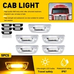 5pcs Amber Clear 9 Led Roof Cab Marker Top Lights For Peterbilt 579 Kenworth. Fixed Price $34.19.