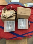 Nos 1977-79 Mercury Cougar Lh/rh Turn Signal/ Parking Light Lenses D7wy-13201-a. Fixed Price $375.00.