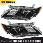Pair Black Headlight For 2007-2009 Toyota Camry Headlamp Driver & Passenger Side. Fixed Price $66.99.