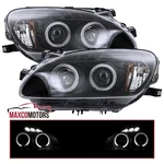 Black Projector Headlights Fits 2004-2009 Honda S2000 Ap2 Led Halo Left+right. Fixed Price $193.49.