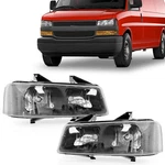 Left&right Headlights For 03-23 Chevy Express Gmc Savanna 1500 2500 3500. Fixed Price $99.74.