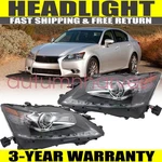 Hid W/o Afs Led Drl Projector Headlight L + R For 2013-2015 Lexus Gs350 Gs450h. Fixed Price $567.59.