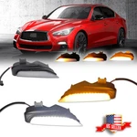 Clear Swithback Led Sequential Signal Fog Lamp For 14-20 Infiniti Q50 Q50s Sport. Fixed Price $49.99.