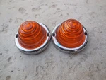Porsche 356 Turn Signal Lenses With Bezels (set) #2 C#99. Fixed Price $719.20.